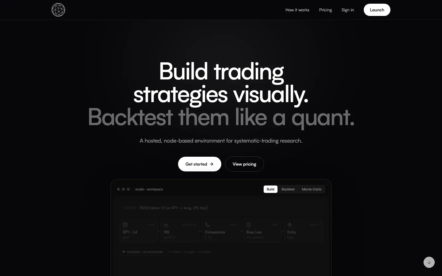 Bayn Studio website on desktop